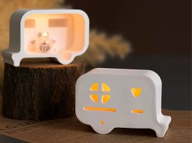 Molde silicona 4 casas rodantes